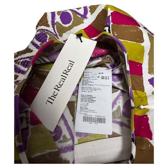 Stunning PRADA 2012 A-Line Printed Luxury Designer Scoop Mini Dress Size 0 XS - Picture 8 of 8
